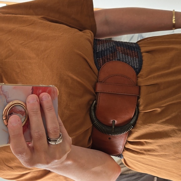 Sézane Carlie Raffia Belt Natural Texture | French Summer Accessory, Sz 80, VGC - Picture 5 of 12